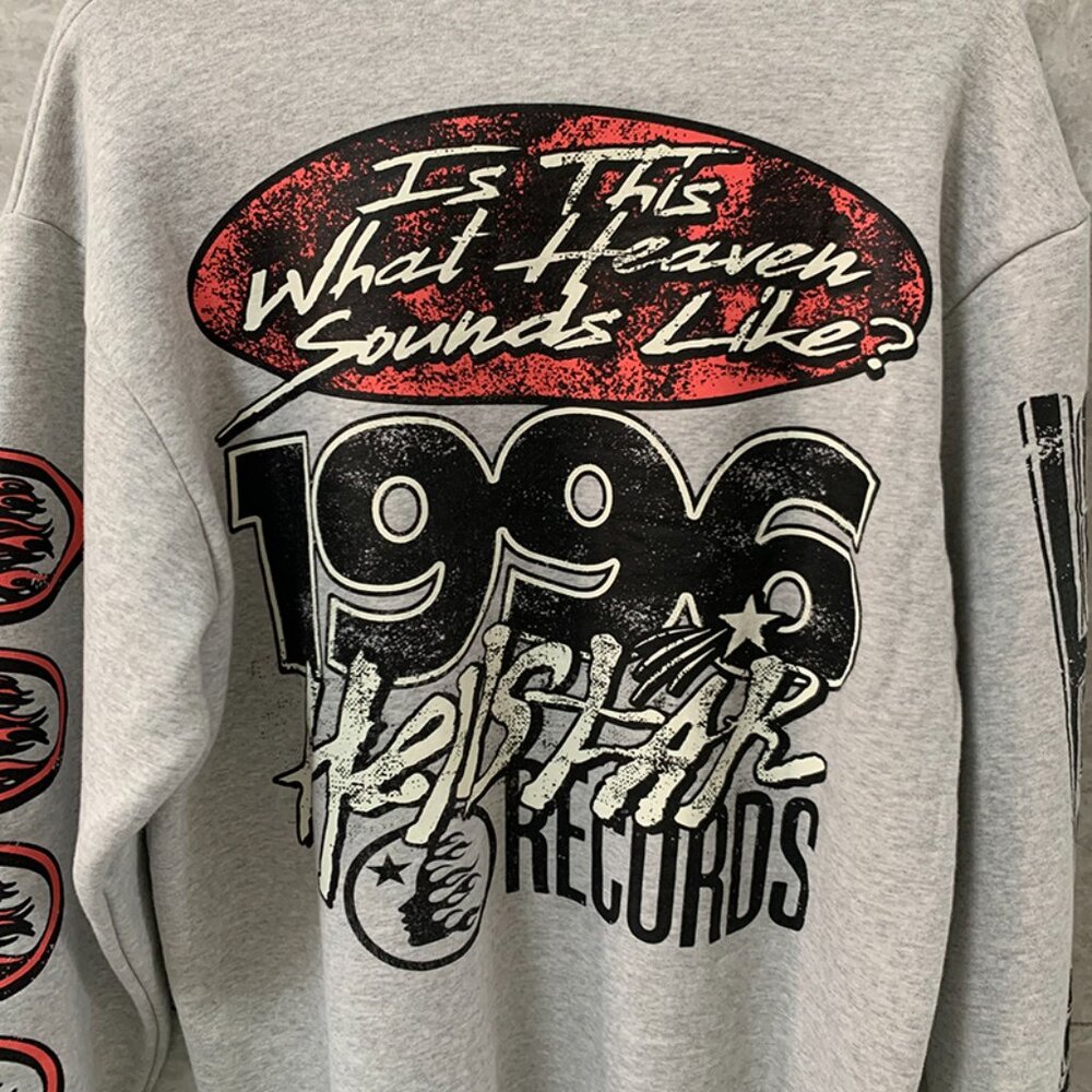 Hellstar Records Grey Crew Neck Cotton - Picture 6 of 6